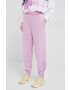 United Colors of Benetton pantaloni de trening culoarea violet neted - Pled.ro