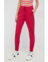 United Colors of Benetton pantaloni de trening din bumbac culoarea violet neted - Pled.ro