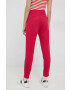 United Colors of Benetton pantaloni de trening din bumbac culoarea violet neted - Pled.ro