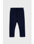 United Colors of Benetton pantaloni de trening din bumbac pentru copii culoarea albastru marin neted - Pled.ro