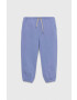 United Colors of Benetton pantaloni de trening din bumbac pentru copii culoarea violet neted - Pled.ro