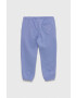 United Colors of Benetton pantaloni de trening din bumbac pentru copii culoarea violet neted - Pled.ro