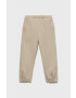 United Colors of Benetton pantaloni de trening din bumbac pentru copii culoarea bej neted - Pled.ro