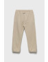 United Colors of Benetton pantaloni de trening din bumbac pentru copii culoarea bej neted - Pled.ro