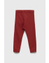 United Colors of Benetton pantaloni de trening din bumbac pentru copii culoarea bordo neted - Pled.ro