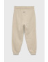 United Colors of Benetton pantaloni de trening din bumbac pentru copii culoarea bej neted - Pled.ro