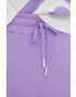 United Colors of Benetton pantaloni de trening din bumbac X Pantone femei culoarea violet cu imprimeu - Pled.ro