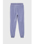 United Colors of Benetton pantaloni de trening pentru copii culoarea violet cu imprimeu - Pled.ro