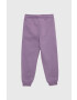 United Colors of Benetton pantaloni de trening pentru copii culoarea violet cu imprimeu - Pled.ro