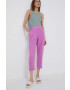 United Colors of Benetton pantaloni din in - Pled.ro