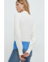 United Colors of Benetton pulover femei culoarea bej cu turtleneck - Pled.ro