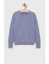 United Colors of Benetton pulover de bumbac pentru copii culoarea violet light - Pled.ro