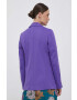 United Colors of Benetton sacou culoarea violet un singur rand de nasturi neted - Pled.ro