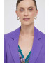 United Colors of Benetton sacou culoarea violet un singur rand de nasturi neted - Pled.ro