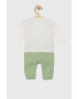 United Colors of Benetton set de bumbac pentru bebelusi culoarea verde - Pled.ro