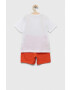 United Colors of Benetton set de bumbac pentru copii culoarea alb - Pled.ro