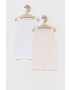 United Colors of Benetton top copii culoarea roz - Pled.ro