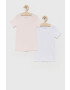 United Colors of Benetton tricou copii culoarea roz - Pled.ro