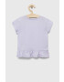 United Colors of Benetton tricou copii culoarea violet - Pled.ro