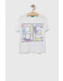 United Colors of Benetton tricou copii culoarea alb - Pled.ro