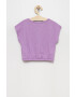 United Colors of Benetton tricou de bumbac pentru copii culoarea violet - Pled.ro