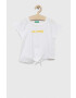 United Colors of Benetton tricou de bumbac pentru copii culoarea alb - Pled.ro