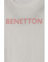 United Colors of Benetton tricou de bumbac pentru copii culoarea alb - Pled.ro