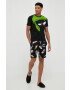 United Colors of Benetton tricou de pijama din bumbac x Looney Tunes culoarea negru cu imprimeu - Pled.ro