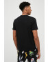 United Colors of Benetton tricou de pijama din bumbac x Looney Tunes culoarea negru cu imprimeu - Pled.ro