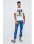 United Colors of Benetton tricou de pijama din bumbac x Looney Tunes culoarea alb modelator - Pled.ro