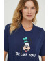 United Colors of Benetton tricou din bumbac x Disney culoarea albastru marin cu imprimeu - Pled.ro