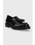 Vagabond Shoemakers mocasini de piele ALEX W femei culoarea negru cu toc plat 5648.004.20 - Pled.ro