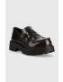 Vagabond Shoemakers mocasini de piele COSMO 2.0 femei culoarea bordo cu platforma 5049.504.41 - Pled.ro