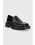 Vagabond Shoemakers mocasini de piele EYRA femei culoarea negru cu toc plat 5350.214.20 - Pled.ro