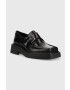 Vagabond Shoemakers mocasini de piele EYRA femei culoarea negru cu toc plat 5550.101.20 - Pled.ro