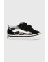 Vans adidasi de piele intoarsa pentru copii TD Old Skool V ZEBR BLACK culoarea negru - Pled.ro