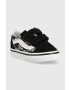 Vans adidasi de piele intoarsa pentru copii TD Old Skool V ZEBR BLACK culoarea negru - Pled.ro