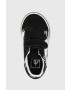 Vans adidasi de piele intoarsa pentru copii TD Old Skool V ZEBR BLACK culoarea negru - Pled.ro