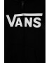 Vans bluza copii CLASSIC FZ culoarea negru cu glugă cu imprimeu - Pled.ro