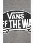 Vans bluza copii STYLE 76 PO culoarea gri cu glugă cu imprimeu - Pled.ro