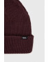 Vans caciula culoarea bordo din tricot gros - Pled.ro