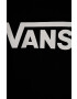 Vans hanorac de bumbac pentru copii CLASSIC CREW culoarea negru cu imprimeu - Pled.ro