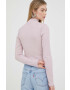 Vans longsleeve femei culoarea roz cu turtleneck - Pled.ro