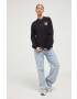 Vans longsleeve din bumbac culoarea negru - Pled.ro