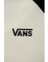 Vans longsleeve din bumbac pentru copii PRINTED SLEEVES RAGLAN VN00079CFS81 culoarea bej - Pled.ro