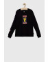 Vans longsleeve din bumbac pentru copii x Haribo culoarea negru cu imprimeu - Pled.ro