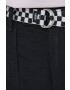 Vans pantaloni femei culoarea negru lat high waist - Pled.ro