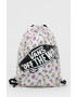 Vans rucsac culoarea alb cu imprimeu - Pled.ro