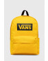 Vans rucsac culoarea galben mare cu imprimeu - Pled.ro