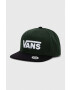 Vans șapcă din bumbac pentru copii BY DROP V II SNAPBACK BOYS culoarea verde cu imprimeu - Pled.ro